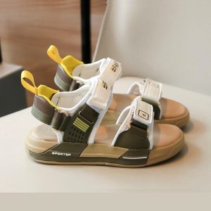 All Match Soft Kids Casual Sandal - White Green