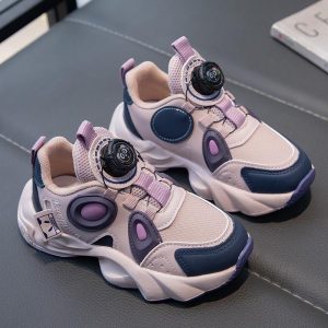 Kids Lightweight Retro Style Casual Shoe - Purple