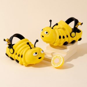 Kids Lightweight Soft Caterpillar Clog Shoe - Yellow Black