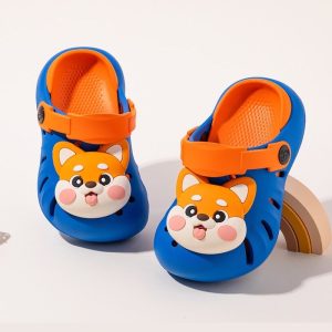 Lightweight Soft Kids Cartoon Clog Shoe - Blue