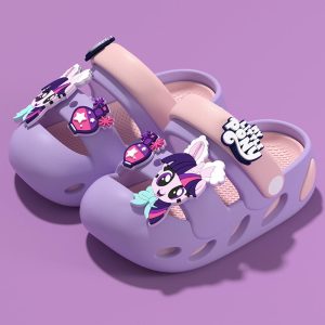 Little Princess Lightweight Non-Slip Soft Clog Shoe - Purple