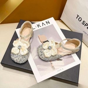 Little Princess Soft Fancy Dress Shoe - Beige