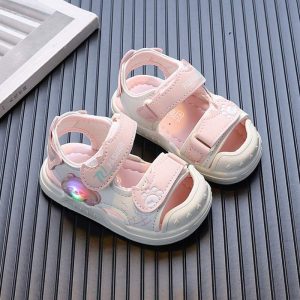 Kids Soft Anti-kick Lighting Sandal - Pink