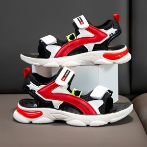 Summer Trend Non-slip Kids Casual Sandal - White Red