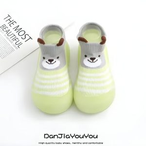 Summer Trend Soft Kids Non-slip Sock Shoe - Green