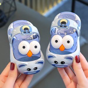 Trendy All-match Kids Cartoon Clog Shoe - Blue