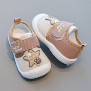 Spring Trend Kids Non-slip Soft Shoe - Khaki