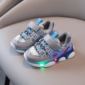 Breathable Soft Kids Light-up Casual Shoe - Blue