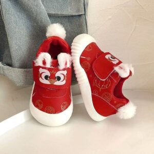 Cartoon Style Soft Non-Slip Kids Casual Shoe - Red
