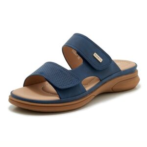 Classic Style Soft Wedge Sandal - Blue
