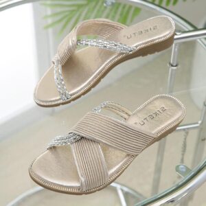 Foreign Trend Premium Soft Flat Sandal - Beige