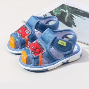 Kids Anti-Kick Soft Cartoon Sandal - Blue