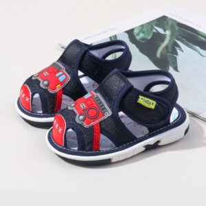 Kids Anti-Kick Soft Cartoon Sandal - Dark Blue