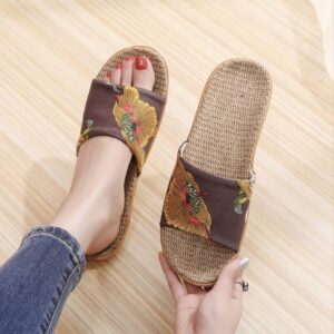 Lightweight Soft Indoor Fabric Slider - Brown