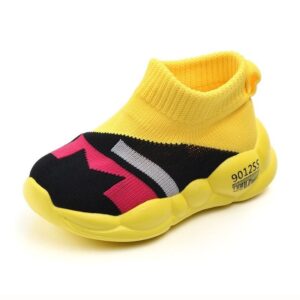 Lightweight Soft Kids Slip-on Casual Shoe - Yellow