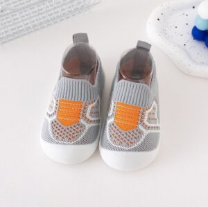 Soft Bottom Breathable Kids Casual Loafer - Gray