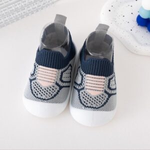 Soft Bottom Breathable Kids Casual Loafer - Navy Blue