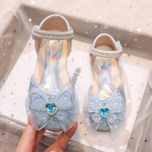 Summer Trend Crystal Bow Girls Sandal - Blue