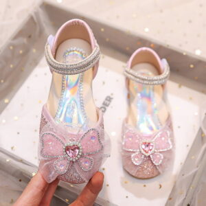 Summer Trend Crystal Bow Girls Sandal - Pink