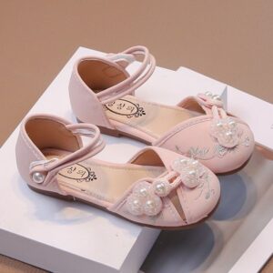 Chinese Ancient Style Girl Kids Dress Sandal - Pink