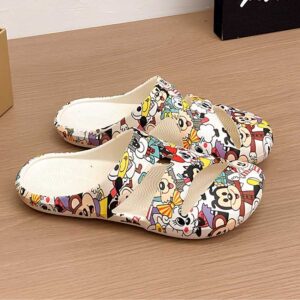 Summer Trend Womens Printed Casual Slipper - Mixed Beige